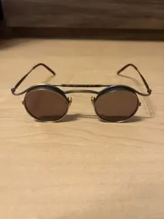 ブラウンラウンドサングラス 偏光レンズ付き　matsuda マツダ