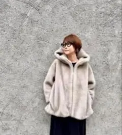 AULA AILAショートフーディコート 飯島直子今夜いっぱい行っちゃう韓国衣装 AULA AILAショートフーディコート 飯島直子今夜いっぱい行っちゃう韓国