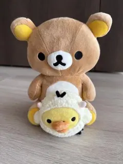 稀少品 あつめてぬいぐるみ おやすみシリーズ リラックマ&キイロイトリ羊着ぐるみ 稀少品 あつめてぬいぐるみ おやすみシリーズ リラックマ&キイロイトリ