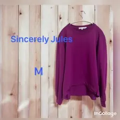 Sincerely Jules トレーナー バープル M アメリカ古着