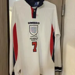 UMBRO 98年イングランド代表 ユニフォーム 長袖 7番
