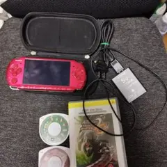 PSP3000 本体　ソフト　バッテリー　メモリースティック付