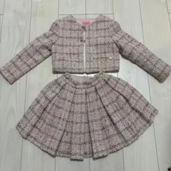 kate spade ツイードジャケットとスカートセット 120センチ