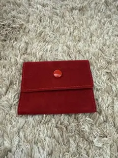 Cartier 赤 スエード ポーチ