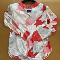 Salvatore Ferragamo 幾何学模様 長袖シャツ 40