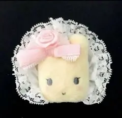 ♡サンリオホワイトフリルデザインシリーズシークレットヘアクリップマロンクリーム♡