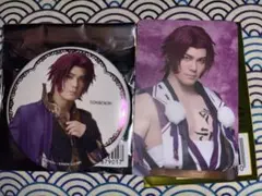 ミュージカル刀剣乱舞　祝玖寿　缶バッジ、ふぉとカード　蜻蛉切