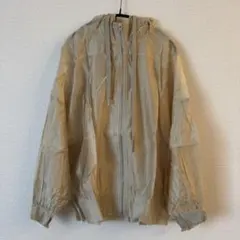 【美品】　ベージュ　マウンテンパーカー　フード付き　アウター　トップス