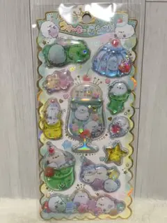 【正規品】キラキラウォーターインシール　シマエナガ　クリームソーダ