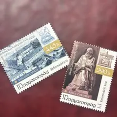 77705セール現品限　外国切手　ハンガリー発行建築物他2種揃