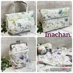 ⭐️リバティ生地使用⭐️ハンドメイド バッグ&ファスナーポーチ&がま口ポーチ