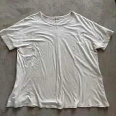 Samansa Mos2 アイボリー半袖Tシャツフリーサイズ