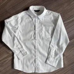 COMME CA ISM ホワイト長袖シャツ 120A