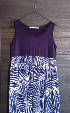 WORLDWIDEREPUBLIC  ノースリーブワンピース　濃紺