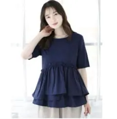 ★セール　フィフス　fifth 【接触冷感】アシンメトリードッキングTシャツのサムネイル