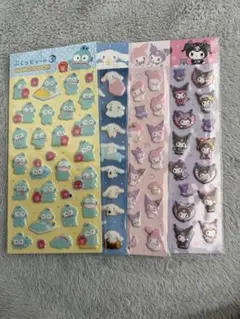 サンリオ ぷくっとシール 4枚セット ダイソー クロミ マイメロ ハンギョドン