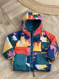 パタゴニア リバーシブルダウンジャケット マルチカラー