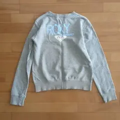 ROXY グレー クルーネック トレーナー
