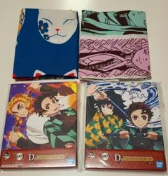 一番くじ 鬼滅の刃～鬼殺の志～ ミニキャンバスボード 手ぬぐい 4点セット