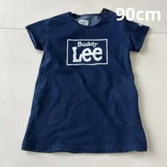 【美品】90cm Buddy Lee 半袖ワンピース ポケット付き デニムのサムネイル