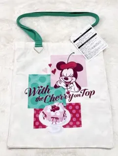 東京ディズニーランド　ミニー　トートバッグ　さくらんぼ　チェリー　白
