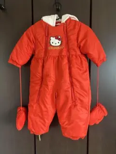 ハローキティ ベビー防寒アウター　ジャンプスーツ80センチ
