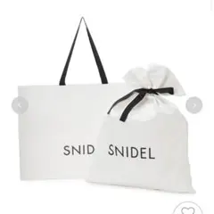 SNIDEL ホワイト ショッピングバッグ Lサイズのサムネイル