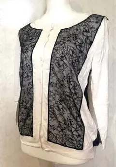 新品＊MaxMara マックスマーラ　レース長袖カーディガン