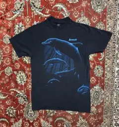 80s イルカ Tシャツ ヴィンテージ vintage 黒 L シングルステッチ