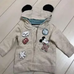 Disney H&M ミッキー耳付きジップアップパーカー ミッキーマウス