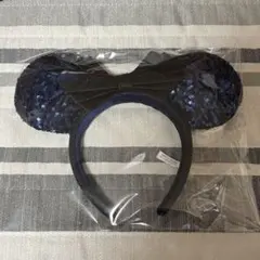 【即日発送可能】ディズニー カチューシャ 星 月 紺 ネイビー スパンコール