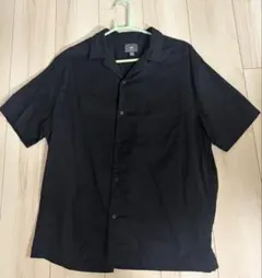 H&M レギュラーフィットシャツ　ブラック Mのサムネイル
