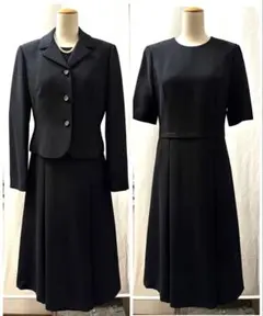 11号　喪服　礼服ブラックフォーマル　アンサンブル　ワンピーススーツ　セレモニー
