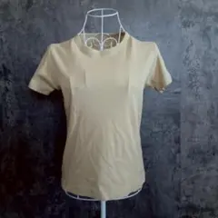 ✨UNIQLO✨ユニクロ♡半袖Tシャツ♡クルーネック♡コットン♡ベージュ系(L)