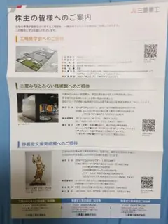 三菱みなとみらい技術館 ご招待券 静嘉堂文庫美術館 ご招待券 三菱重工 株主優待