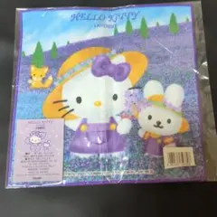 【新品】ハローキティ 北海道限定 ラベンダー ハンカチ