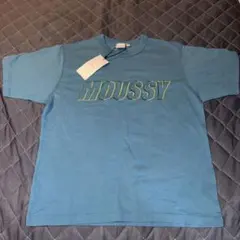 ポ*)様 MOUSSY ブルー Tシャツ Fサイズ　新品未使用　タグ付き