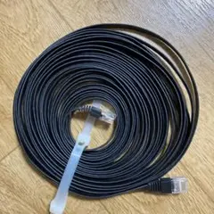 ELECOM LANケーブル CAT6 スーパーフラット ブラック