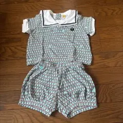 moimoln モイモルン　リボンタイトップス＆パンツ　セットアップ　80 90