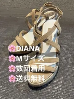 DIANA(ダイアナ) ウェッジソールサンダル　【M】　ヒール9.5cm