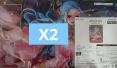 ワンピースカードゲーム オフィシャルプレイマット ネフェルタリ・ビビ 2個セット