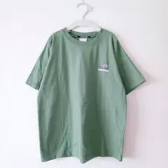 CONVERSE 半袖 Tシャツ グリーン 150 コンバース ロゴ刺繍 カーキのサムネイル