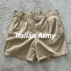 実物 80s イタリア軍 AMI チノショートパンツ チノパン ベージュ 希少