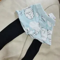 すみっコぐらし　ショートパンツ　フリース地 130　水色