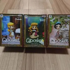 ディズニー Qposket petit 全３種★シンデレラ、オーロラ姫、白雪姫