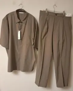 新品 GU ドライシャツ パンツ セット XL ブラウンのサムネイル