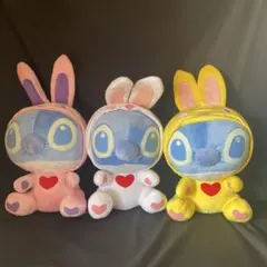 タグ付き　ディズニー　スティッチ　ぬいぐるみ　3個セット