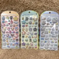 コットンパフィーシール　サンリオ　３枚セット