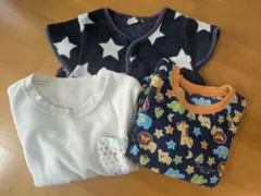 子どもパジャマ まとめ売り 3点セット ルームウェア フリース ベスト