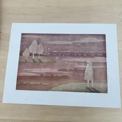 アート944 「プリズム(パープルグレー)」 ポーランドの銅版画